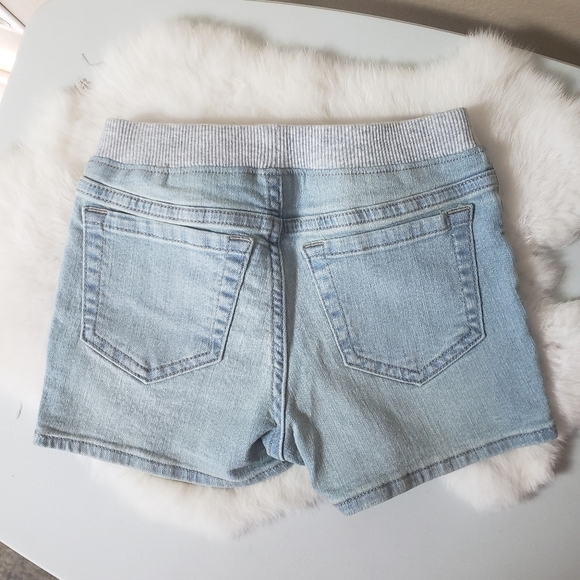 Lands' End Girl's Cactus Rib Waist Denim Shorts-Size 5 (NEW) - Picture 5 of 9